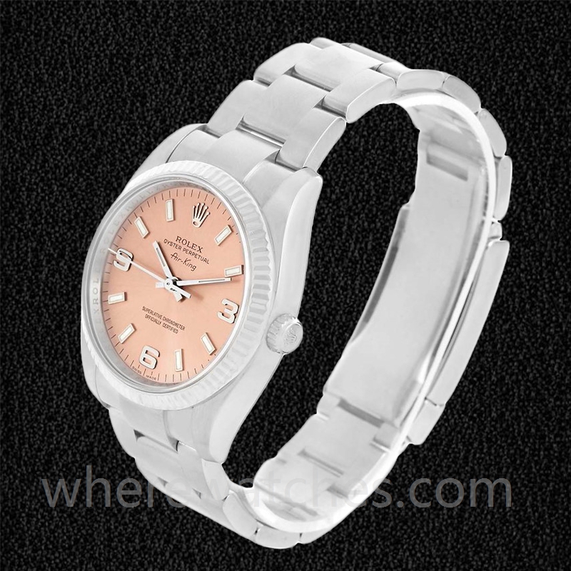 Rolex Air-king Pour des hommes 114234PSO 36mm Cadran rose – Image 3