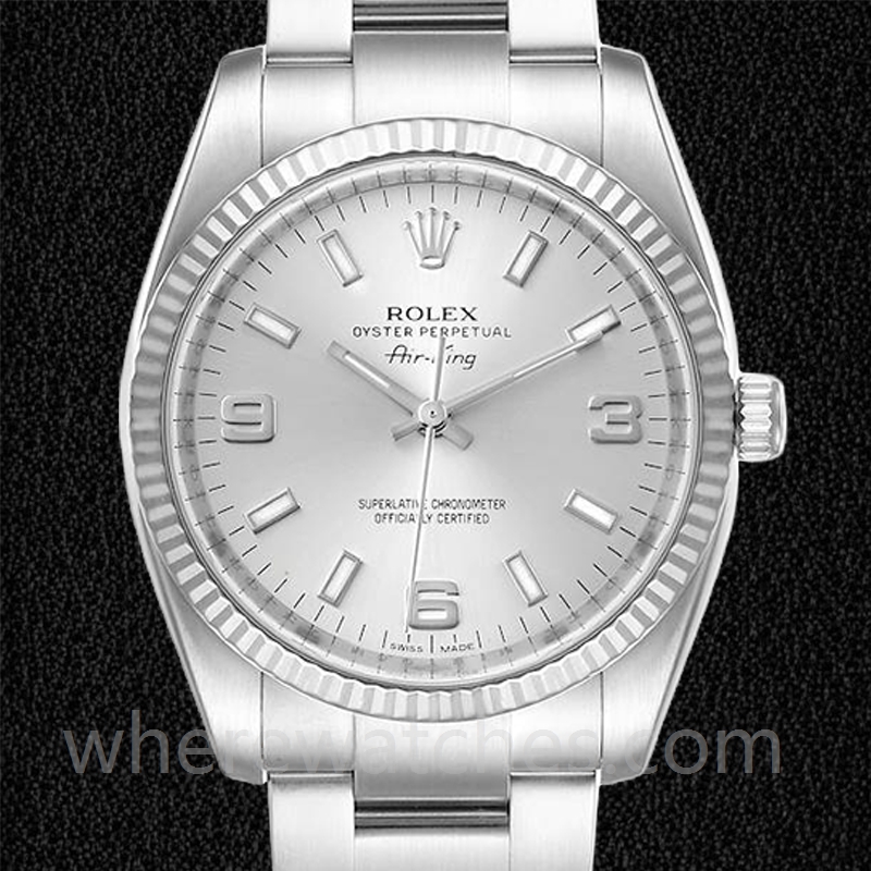 Rolex Air-king Pour des hommes 114234SSO 36mm Regardez Argenté