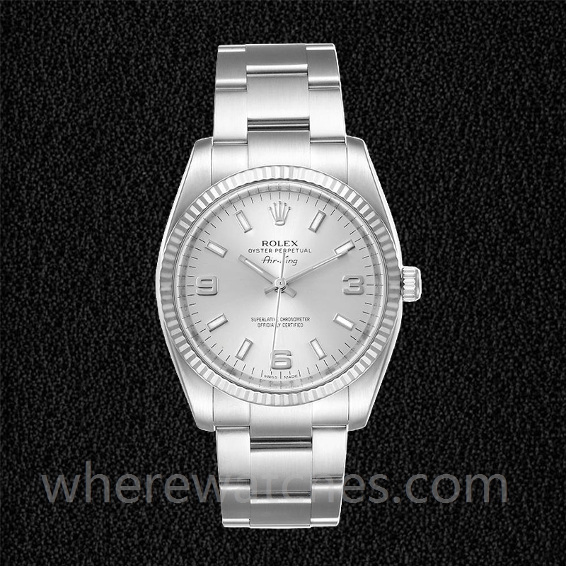 Rolex Air-king Pour des hommes 114234SSO 36mm Regardez Argenté – Image 2