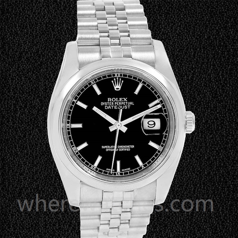 Rolex Datejust Pour des hommes 116200BKSJ 36mm Bracelet Jubilé – Image 2