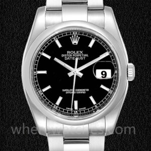 Rolex Datejust Pour des hommes 36mm 116200BKSO Regardez