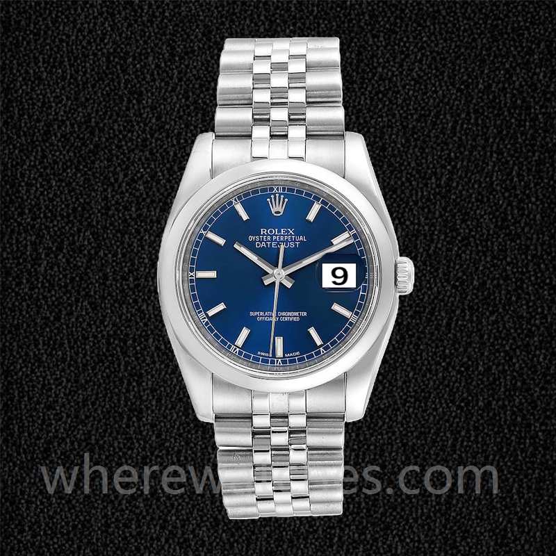 Rolex Datejust Pour des hommes 116200BLSJ 36mm Argenté – Image 2