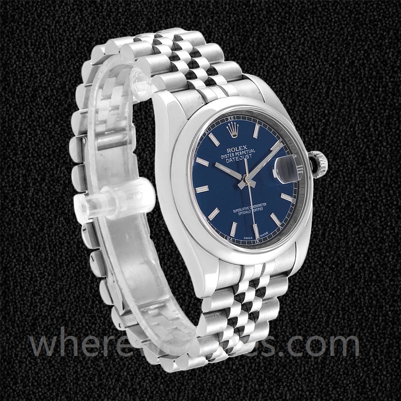 Rolex Datejust Pour des hommes 116200BLSJ 36mm Argenté – Image 3