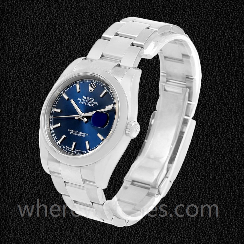 Rolex Datejust Pour des hommes 36mm 116200BLSO Argenté Bracelet Huître – Image 3