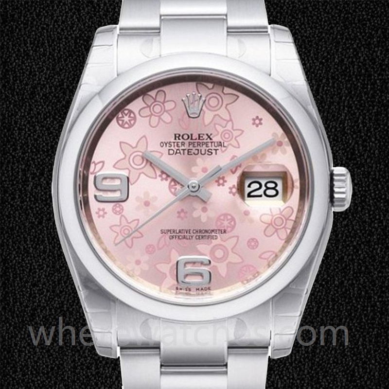 Rolex Datejust 116200PFAO 36mm Pour des hommes Argenté