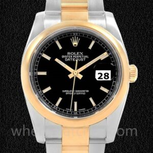 Rolex Datejust 116203BKSO 36mm Pour des hommes Regardez Automatique