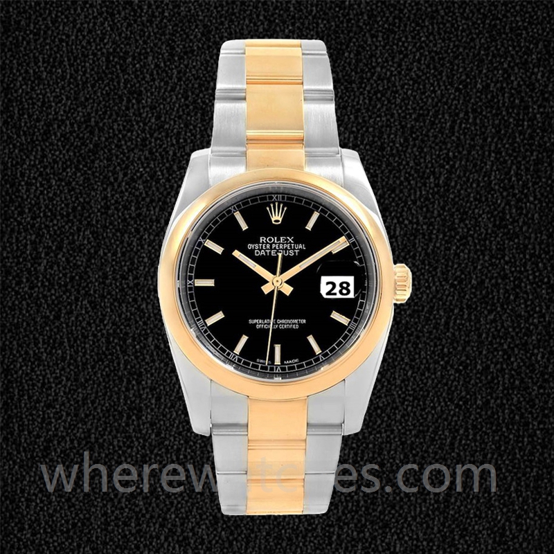 Rolex Datejust 116203BKSO 36mm Pour des hommes Regardez Automatique – Image 2