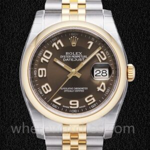 Rolex Datejust 36mm Pour des hommes 116203BRAJ Regardez Automatique