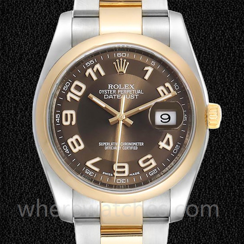 Rolex Datejust Pour des hommes 36mm 116203BRAO Regardez