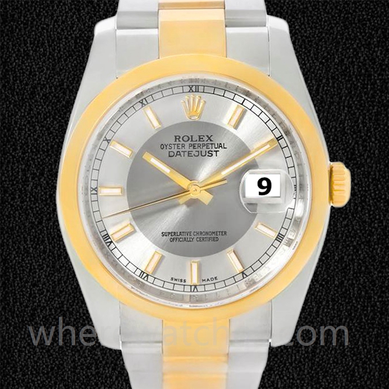 Rolex Datejust Pour des hommes 116203STSO 36mm Regardez Bracelet Huître