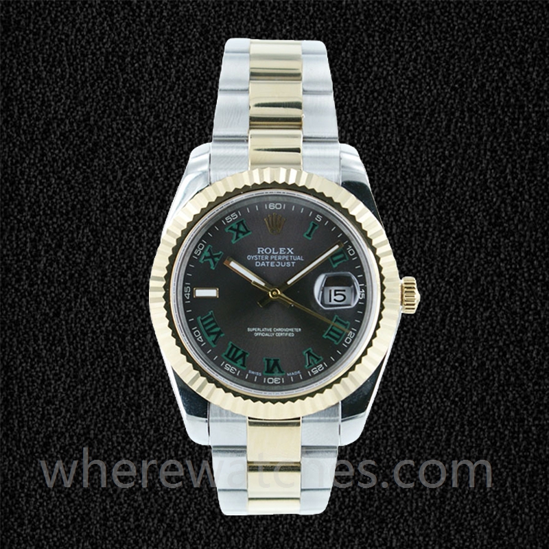 Rolex Datejust 36mm Pour des hommes 116233GYRO Regardez Argenté – Image 2