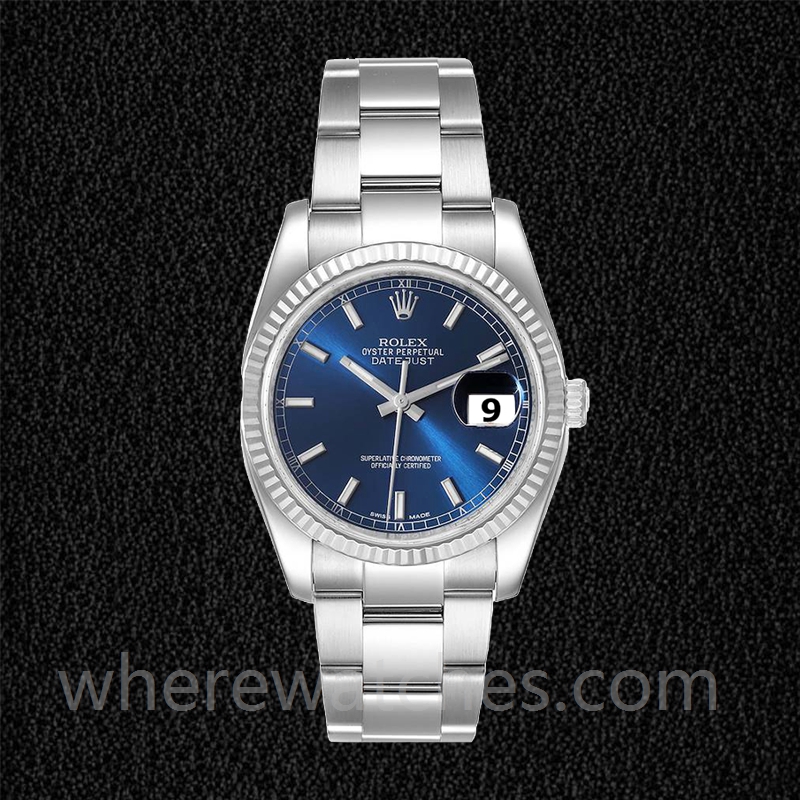 Rolex Datejust Pour des hommes 36mm 116234BLSO Automatique Argenté – Image 2