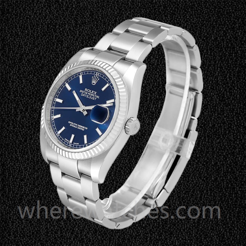 Rolex Datejust Pour des hommes 36mm 116234BLSO Automatique Argenté – Image 3