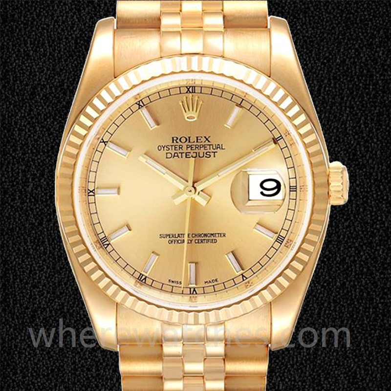 Rolex Datejust Pour des hommes 36mm 116238-0059 Bracelet Jubilé