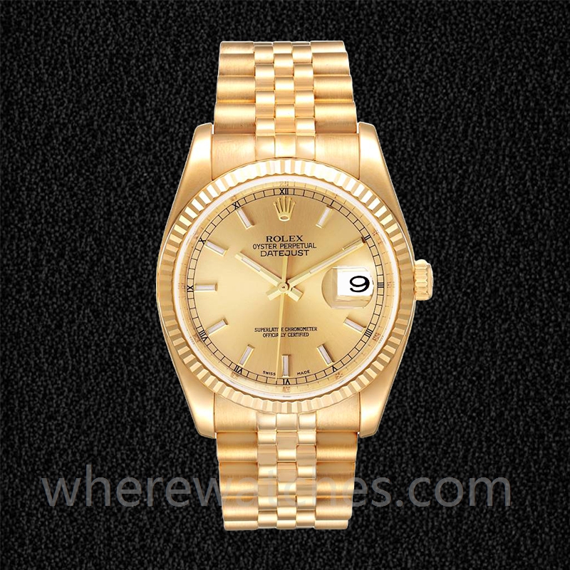 Rolex Datejust Pour des hommes 36mm 116238-0059 Bracelet Jubilé – Image 2