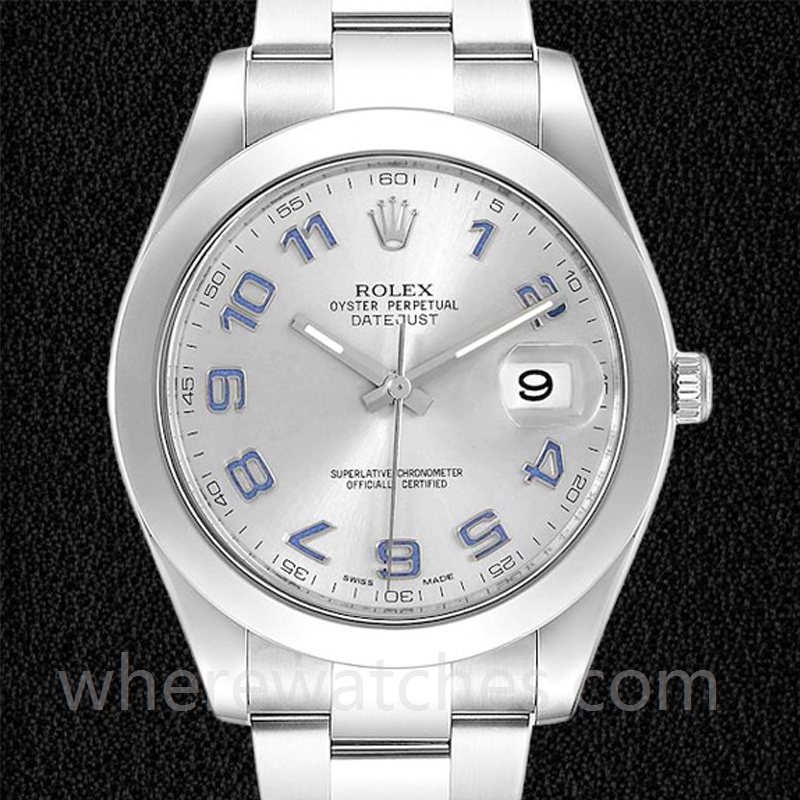Rolex Datejust 116300 Pour des hommes 41mm Bracelet Huître Cadran bleu