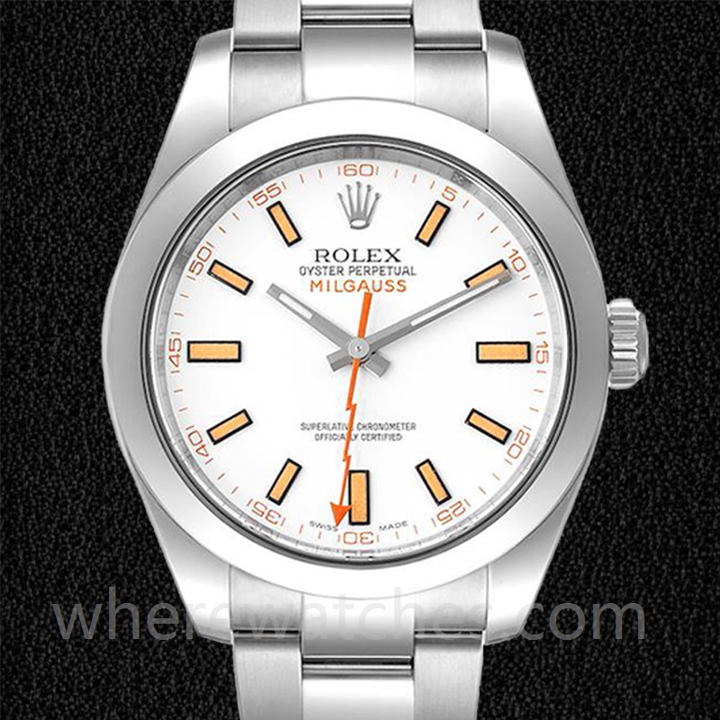 Rolex Milgauss 116400-72400 40mm Pour des hommes Automatique Cadran blanc