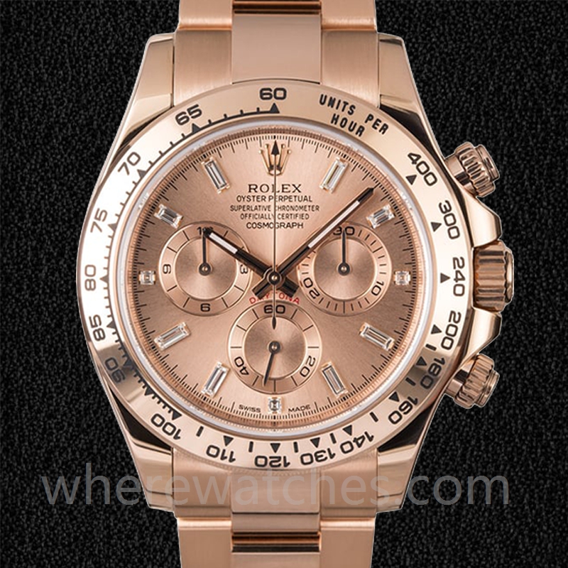 Rolex Daytona Pour des hommes 40mm m116505-0012 Doré rose Automatique