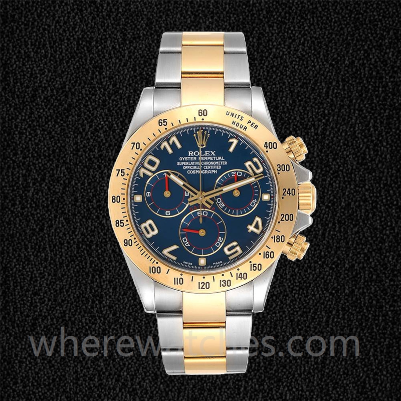 Rolex Daytona Pour des hommes 116523BLAO 40mm Regardez Argenté – Image 2