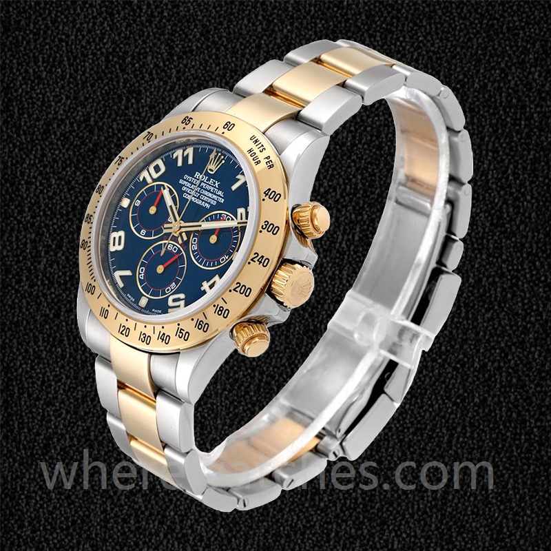 Rolex Daytona Pour des hommes 116523BLAO 40mm Regardez Argenté – Image 3