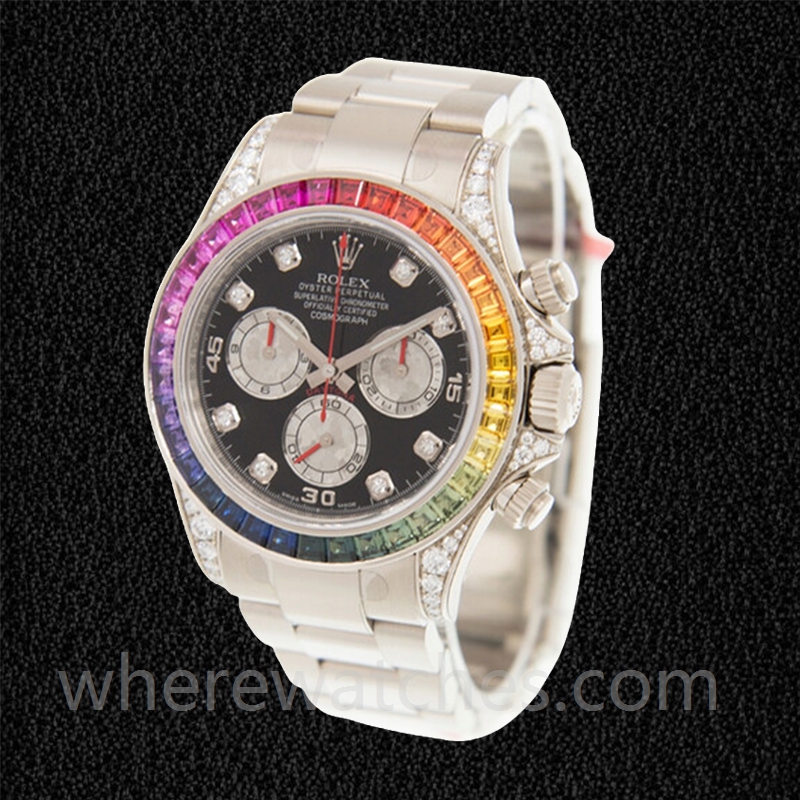 Rolex Daytona 40mm Pour des hommes 116599RBOW Cadran noir Argenté – Image 3