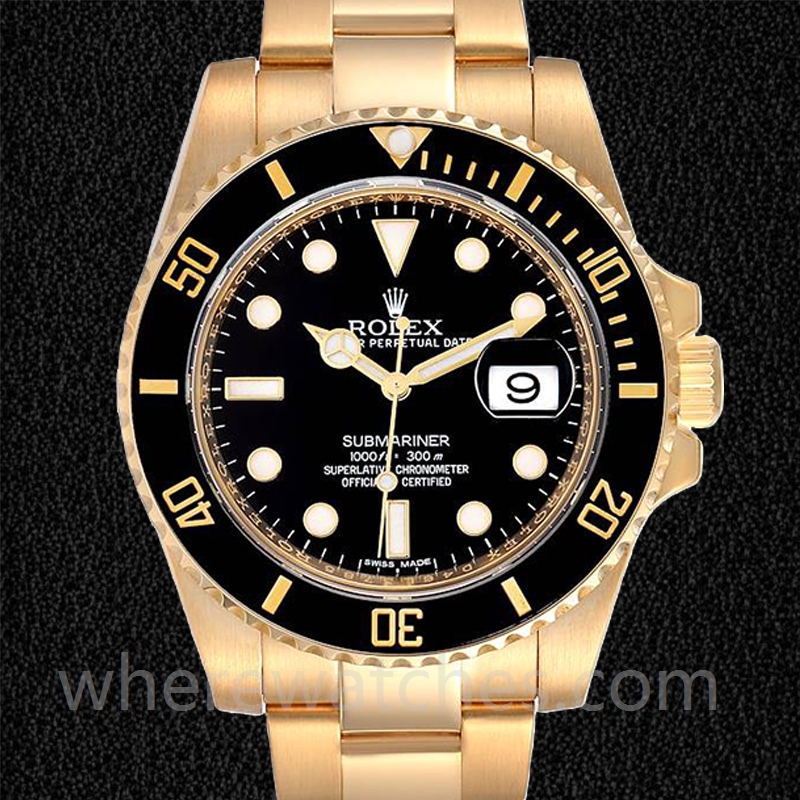 Rolex Submariner 40mm Pour des hommes 116618LN-97208 Bracelet Huître