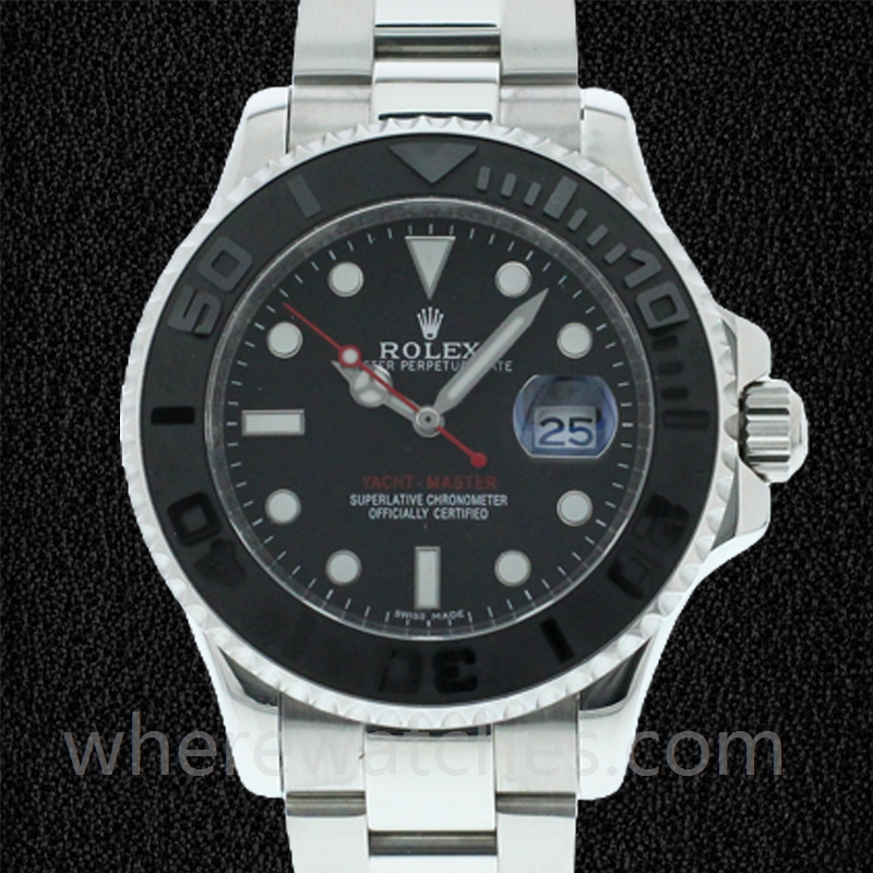 Rolex Yacht-master Pour des hommes 40mm 116622BKSO Bracelet Huître