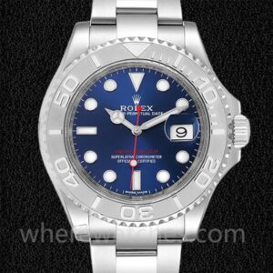 Rolex Yacht-master 40mm Pour des hommes 116622BLSO Cadran bleu Regardez