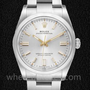 Rolex Oyster Perpetual m124300-0001 Unisexe 41mm Automatique Argenté