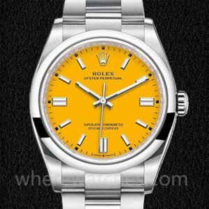 Rolex Oyster Perpetual Unisexe m126000-0004 36mm Cadran jaune