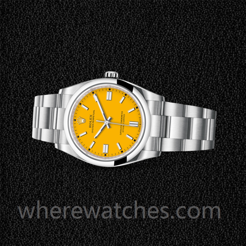 Rolex Oyster Perpetual Unisexe m126000-0004 36mm Cadran jaune – Image 3