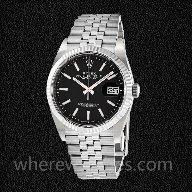 Rolex Datejust m126200-0003 36mm Pour des hommes Cadran noir Regardez – Image 2