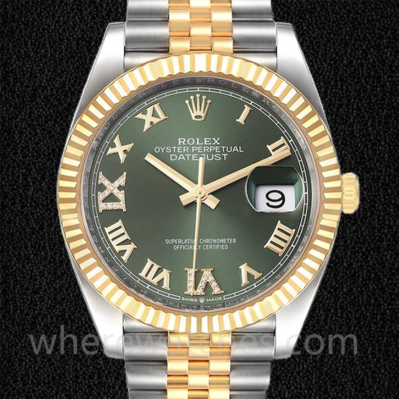 Rolex Datejust m126233-0025 36mm Pour des hommes Bracelet Jubilé Regardez