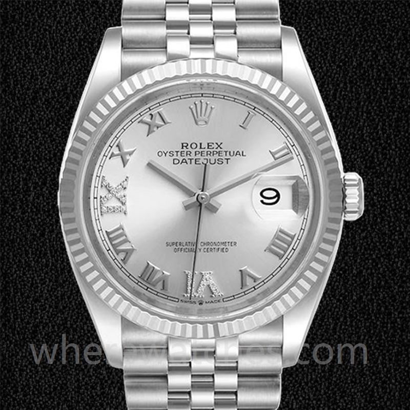 Rolex Datejust Dames m126234-0029 36mm Argenté Regardez