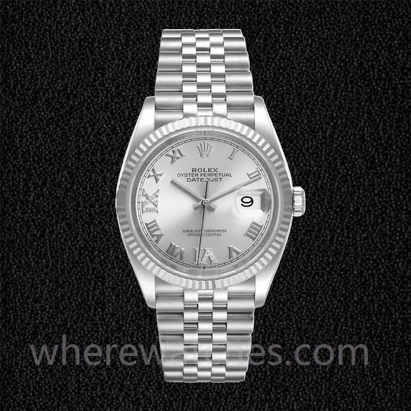 Rolex Datejust Dames m126234-0029 36mm Argenté Regardez – Image 2