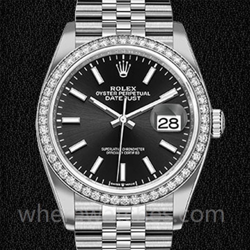 Rolex Datejust m126284rbr-0007 36mm Dames Argenté