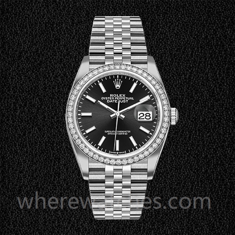 Rolex Datejust m126284rbr-0007 36mm Dames Argenté – Image 2