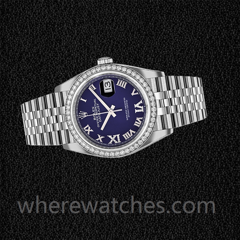 Rolex Datejust 36mm Dames m126284rbr-0013 Automatique Argenté – Image 3
