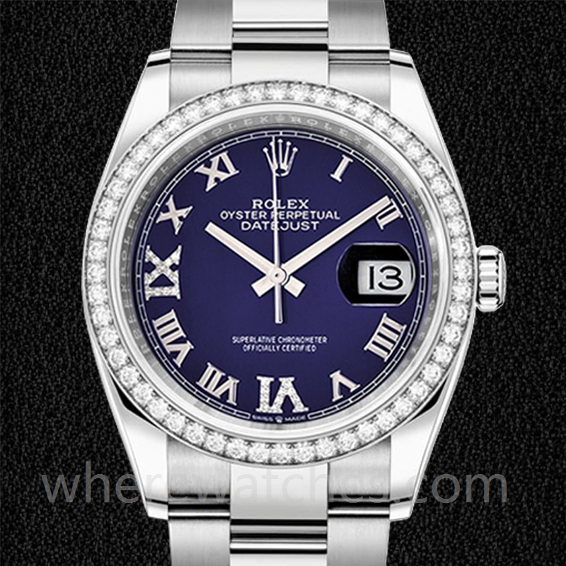 Rolex Datejust 36mm m126284rbr-0014 Dames Regardez Automatique