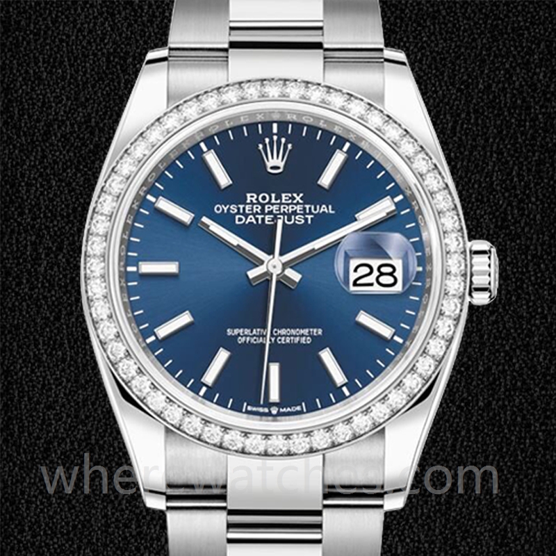 Rolex Datejust Dames m126284rbr-0010 36mm Automatique Bracelet Huître