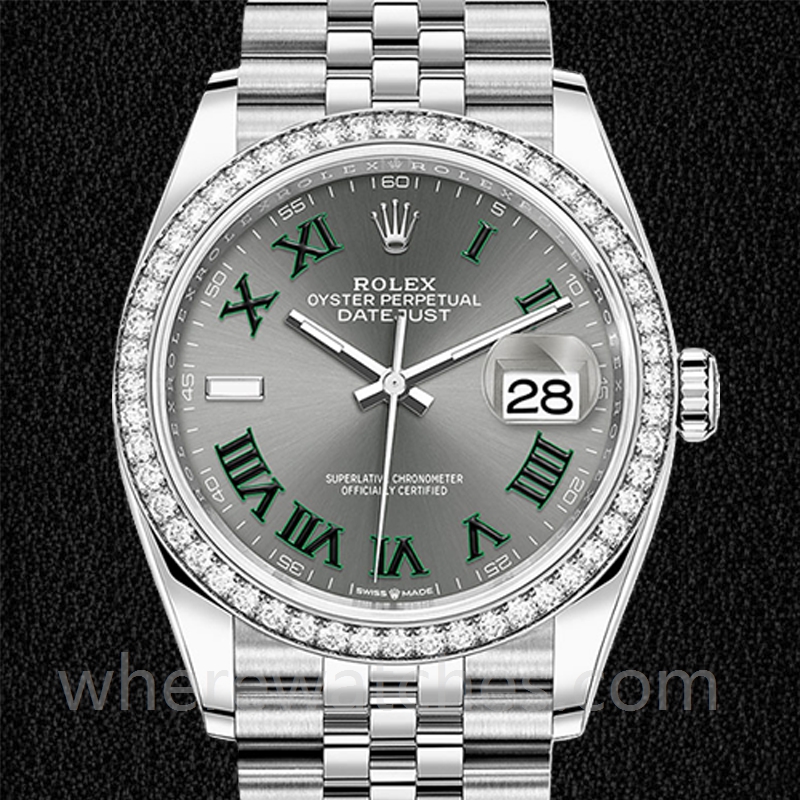 Rolex Datejust m126284rbr-0037 36mm Dames Bracelet Jubilé
