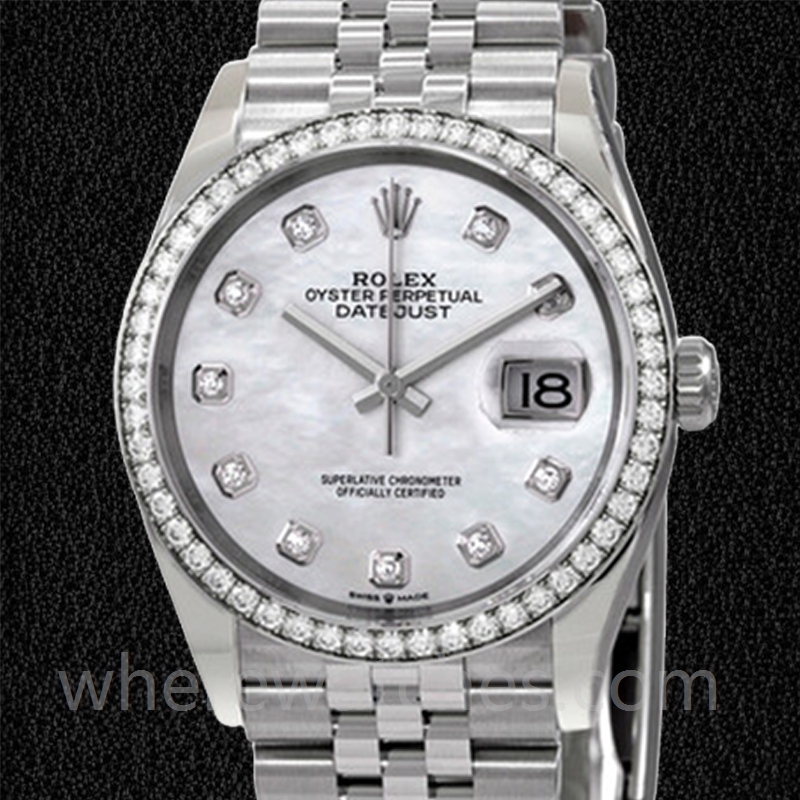Rolex Datejust 36mm Dames m126284rbr-0011 Cadran en nacre Automatique