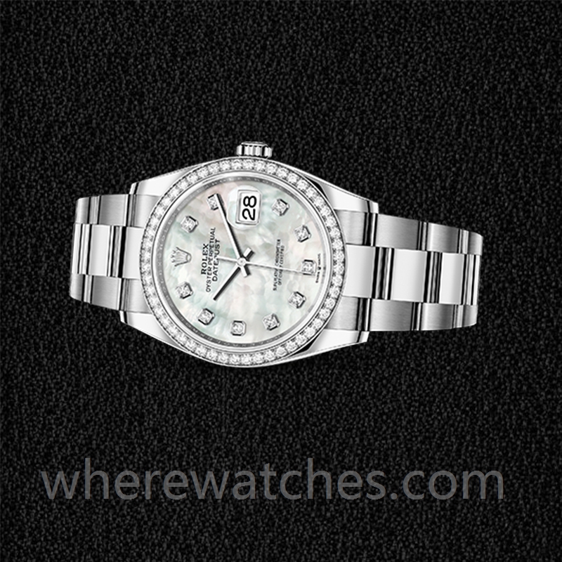Rolex Datejust 36mm m126284rbr-0012 Dames Cadran en nacre Argenté – Image 3