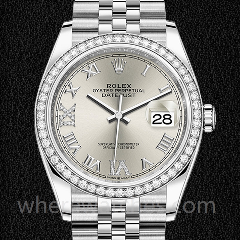 Rolex Datejust 36mm Dames m126284rbr-0021 Bracelet Jubilé