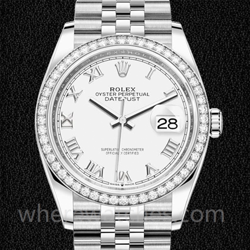 Rolex Datejust 36mm Dames m126284rbr-0017 Argenté