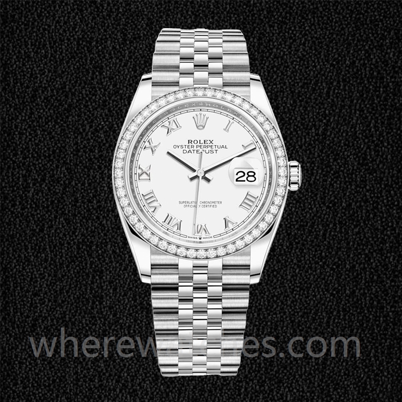 Rolex Datejust 36mm Dames m126284rbr-0017 Argenté – Image 2
