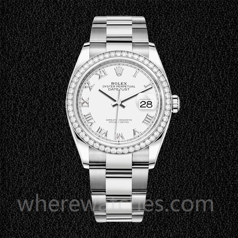 Rolex Datejust Dames m126284rbr-0018 36mm Automatique Cadran blanc – Image 2