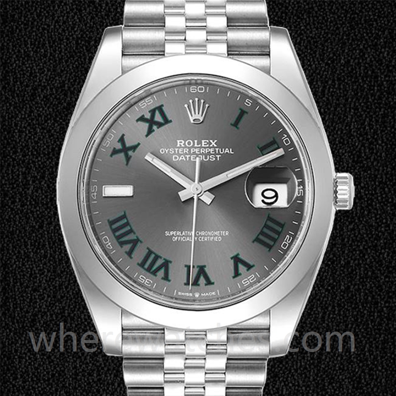 Rolex Datejust 41mm m126300-0014 Pour des hommes Cadran de Wimbledon Regardez