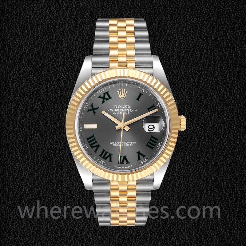 Rolex Datejust 41mm Pour des hommes m126333-0020 Argenté Cadran de Wimbledon – Image 2
