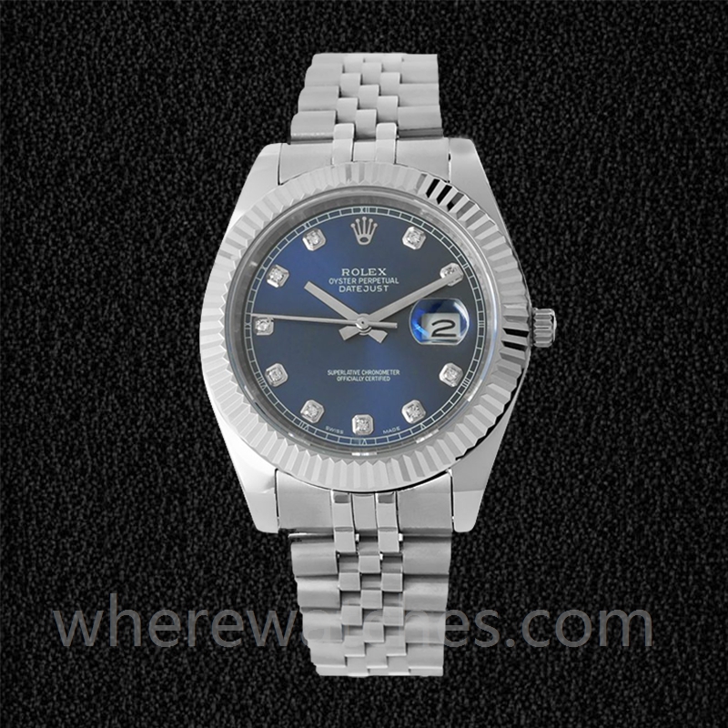 Rolex Datejust 41mm 126334BLDJ Pour des hommes Cadran bleu Bracelet Jubilé – Image 2